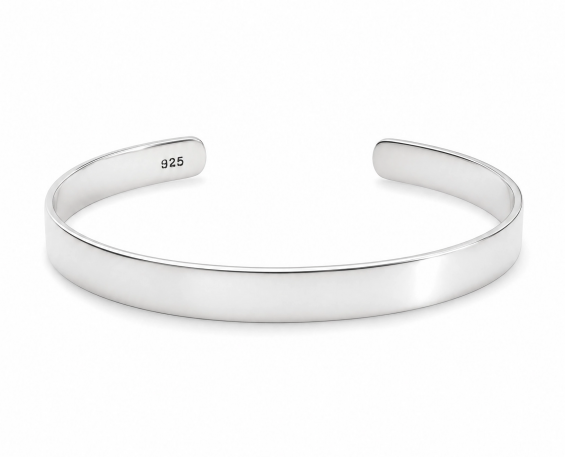 BRAZALETE LISO DE PLATA 